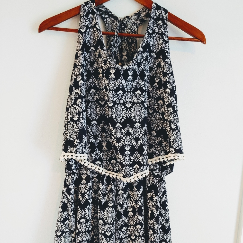 MOON KISS | Romper in Navy & White